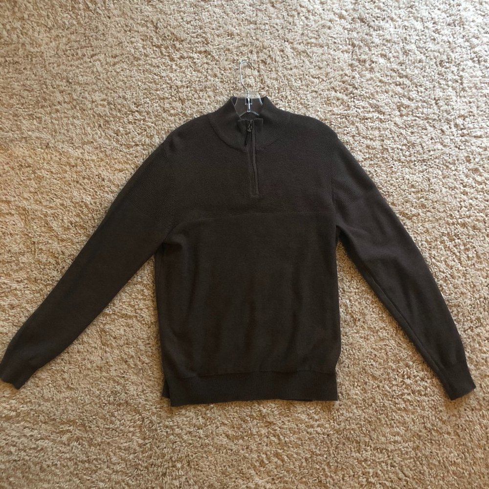 William Rast Quarter Zip Pullover Sweater